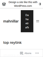 Скриншот сайта mahnillar.wordpress.com